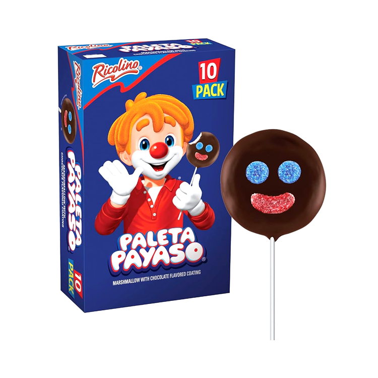 PALETA PAYASO 10 piezas