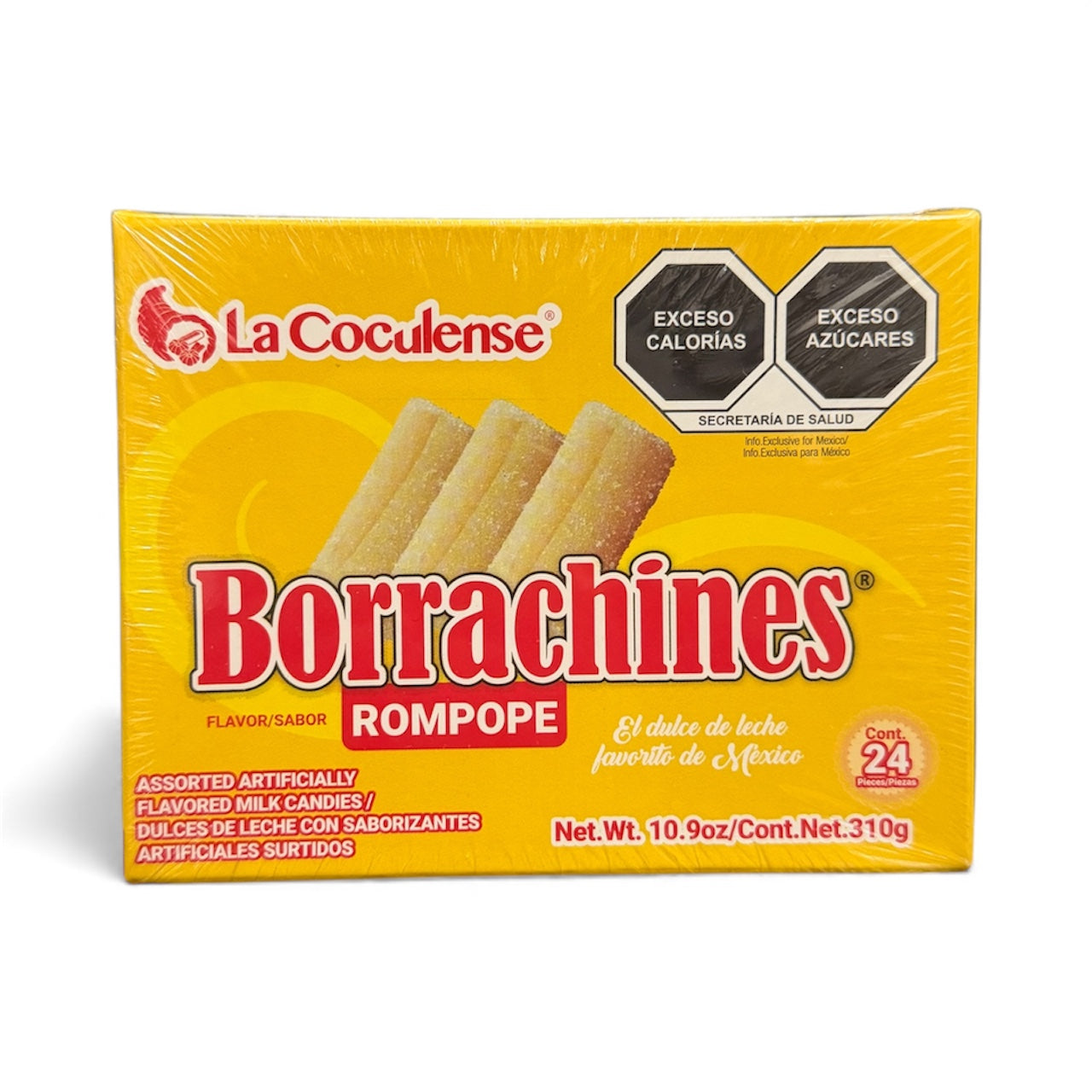 BORRACHINES SABOR ROMPOPE  24 piezas