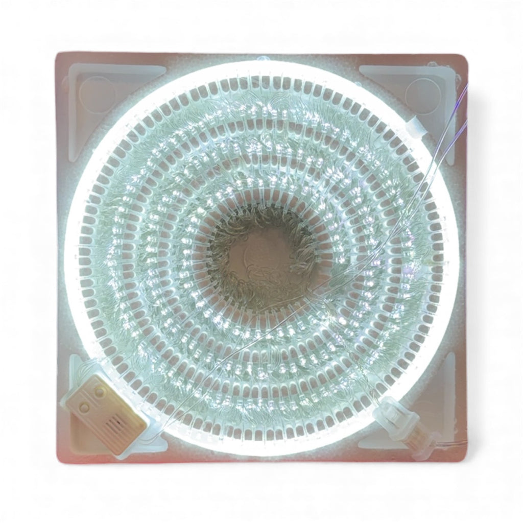 MUSICAL CHRISTMAST  WHITE LIGHTS 300 LED 53 ft long