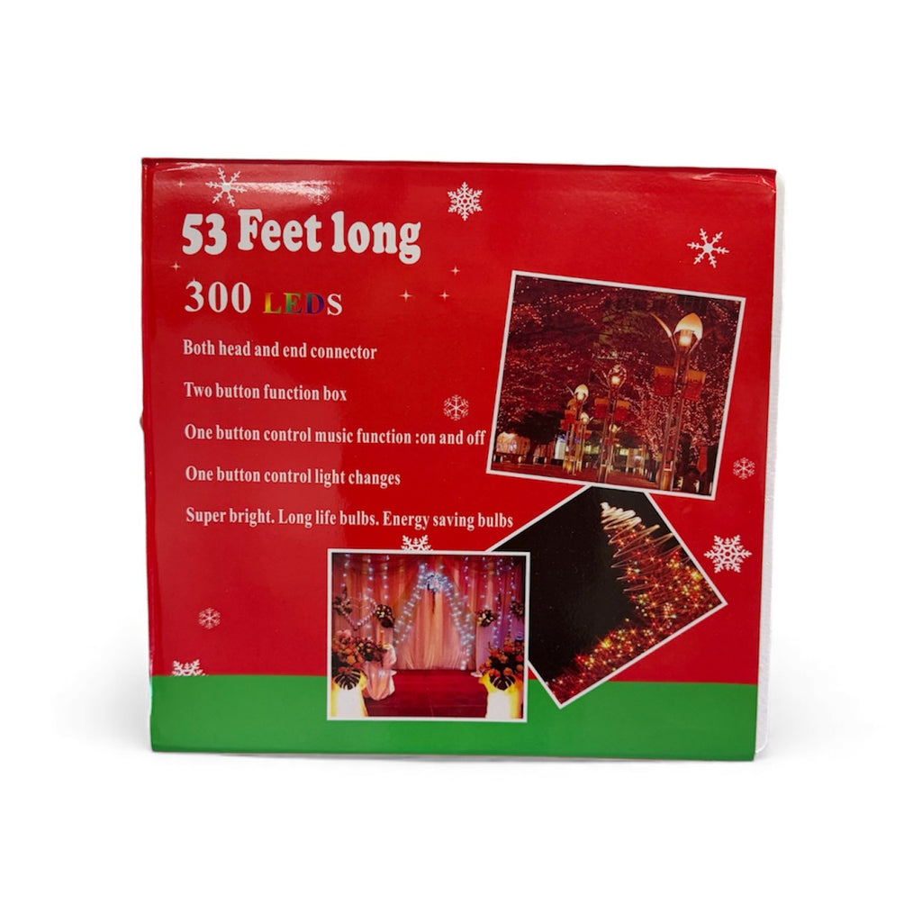 MUSICAL MIX CHRISTMAS LIGHTS 53ft long 300 LED